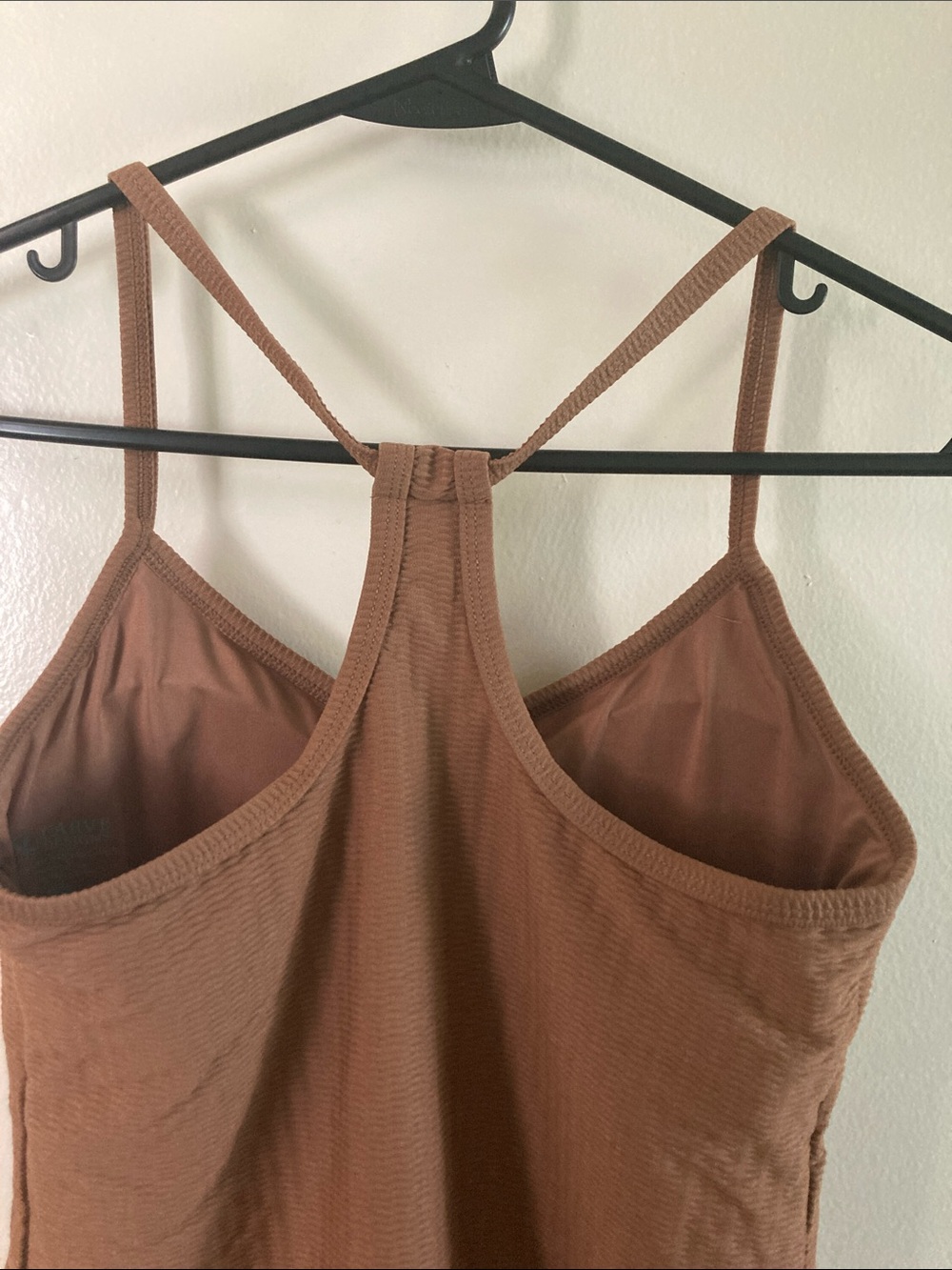 Carve Designs Tan Ribbed V-Neck Racerback Cami - Picture 5 of 7